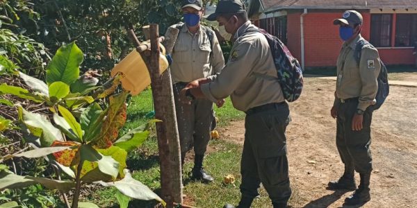 Personal de Parque Nacional Madidi realiza medidas de bioseguridad