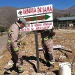 La Reserva Biológica de la Cordillera de Sama reforzó señalética ambiental-1