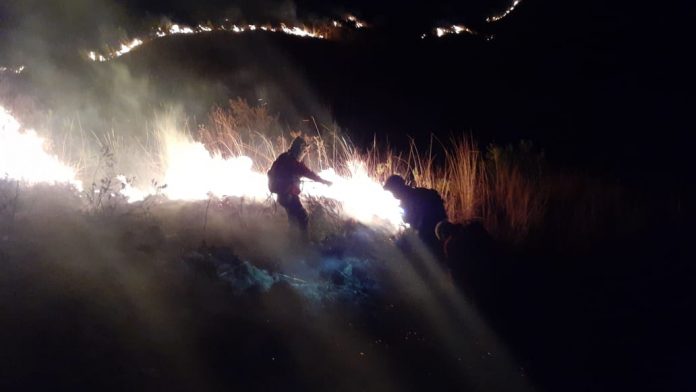 Incendio en Jove Rancho en Tunari