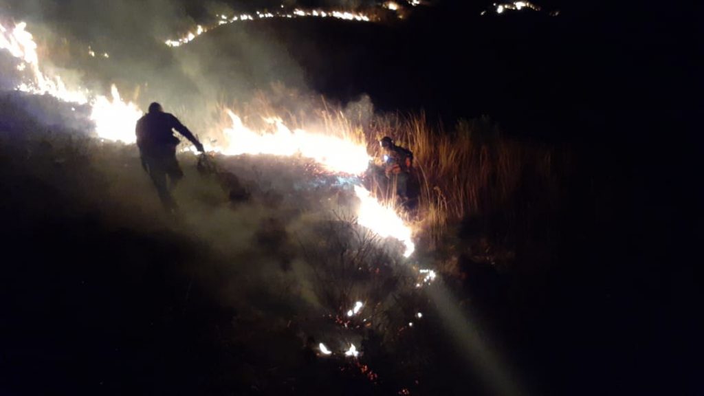 Incendio en Jove Rancho en Tunari