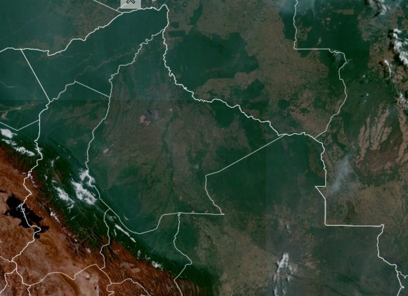magen Satelital del Territorio Nacional hasta Hrs. 13:40 p.m. (fuente satélite GOES)