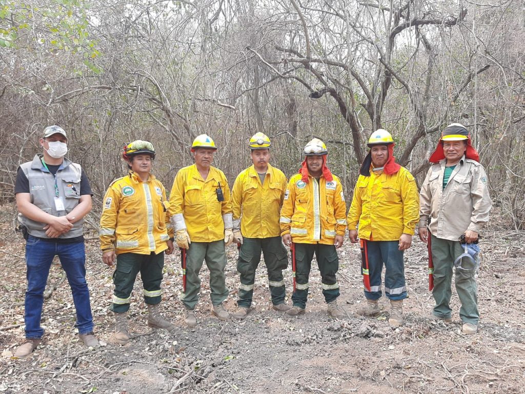 Incendio en el Parque Nacional ANMI Kaa Iya del Gran Chaco