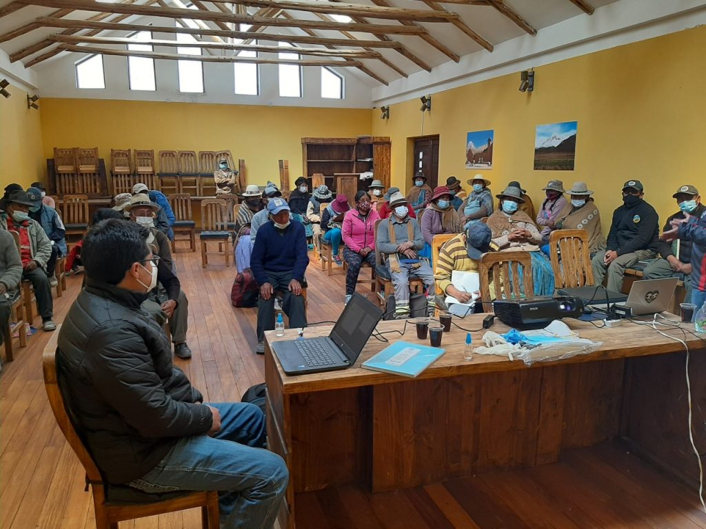 Taller de capacitación de protocolo de bioseguridad en Sajama